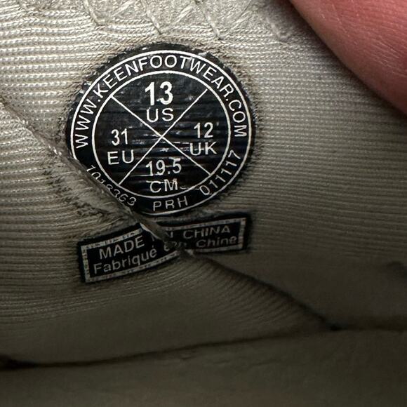 Keen Moxie Girls Silver Glitter Sandals Size 13 Hiking Water Shoes - Picture 7 of 7